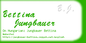 bettina jungbauer business card